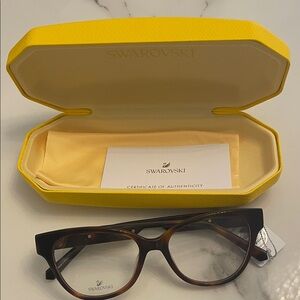 Swarovski Black and Brown Glasses